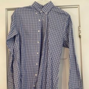 Johnnie-O Purple Check Long Sleeve Button Down